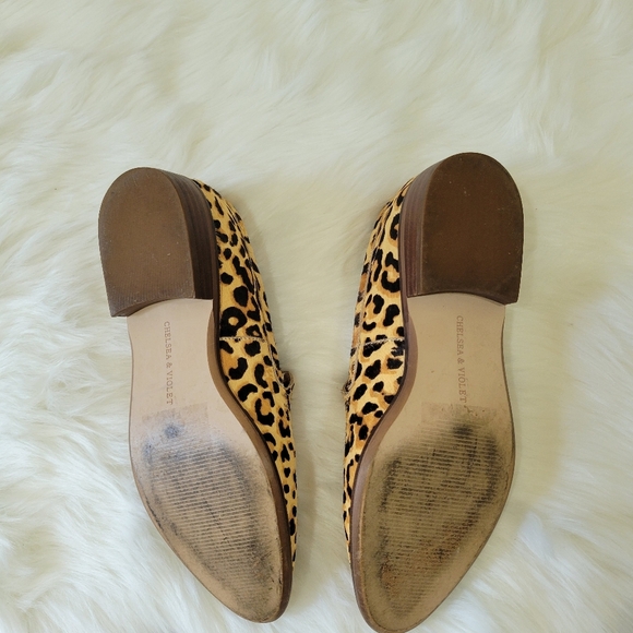 Chelsea & Violet Leopard Print Loafers - Picture 9 of 9